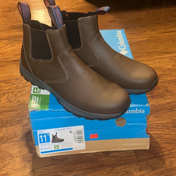 Men Columbia Landroamer  Espresso II Warp Red Scout Leather new in box Size 11.5 main image 5